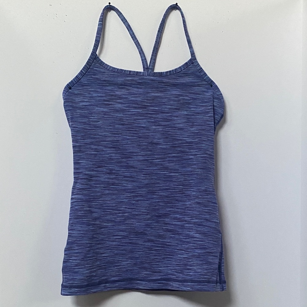 lululemon athletica Heathered Blue Tank Top